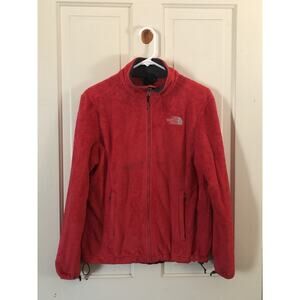 The North Face Women’s Fleece Full Zip Jacket Red Size Medium